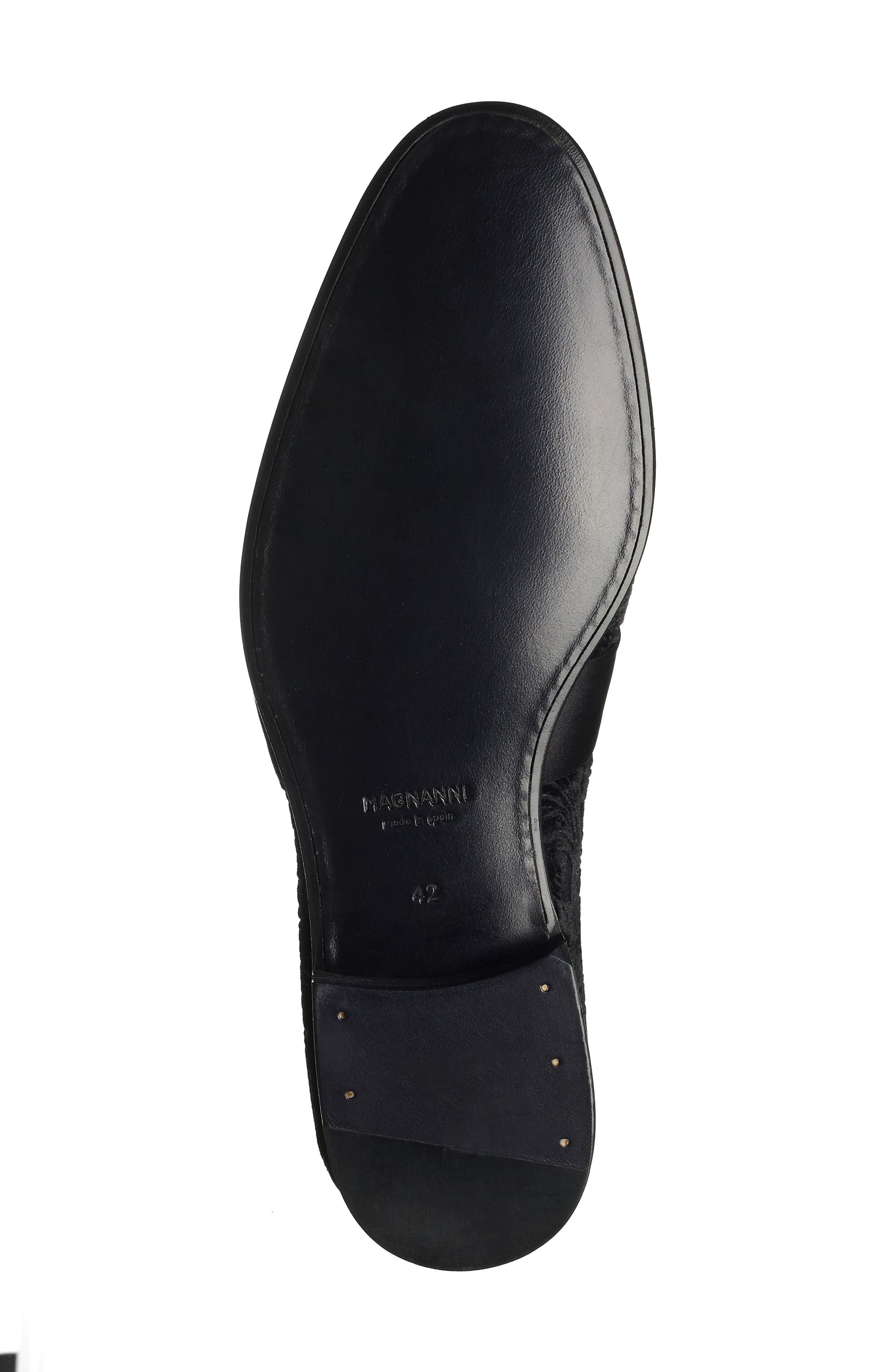 Magnanni Patterned Suede & Leather Loafer, Alternate, color, 