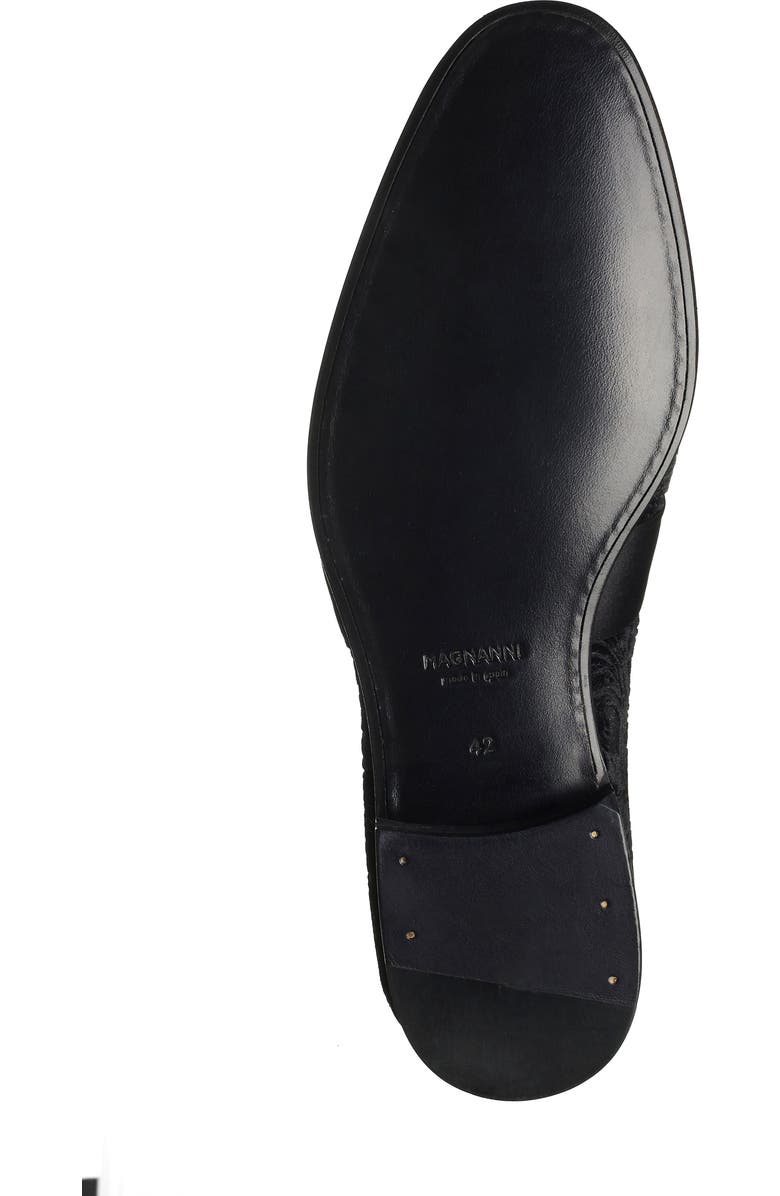 Magnanni Patterned Suede & Leather Loafer, Alternate, color,