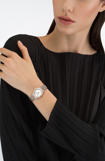 Duo Two-Tone Bracelet Watch, 28mm