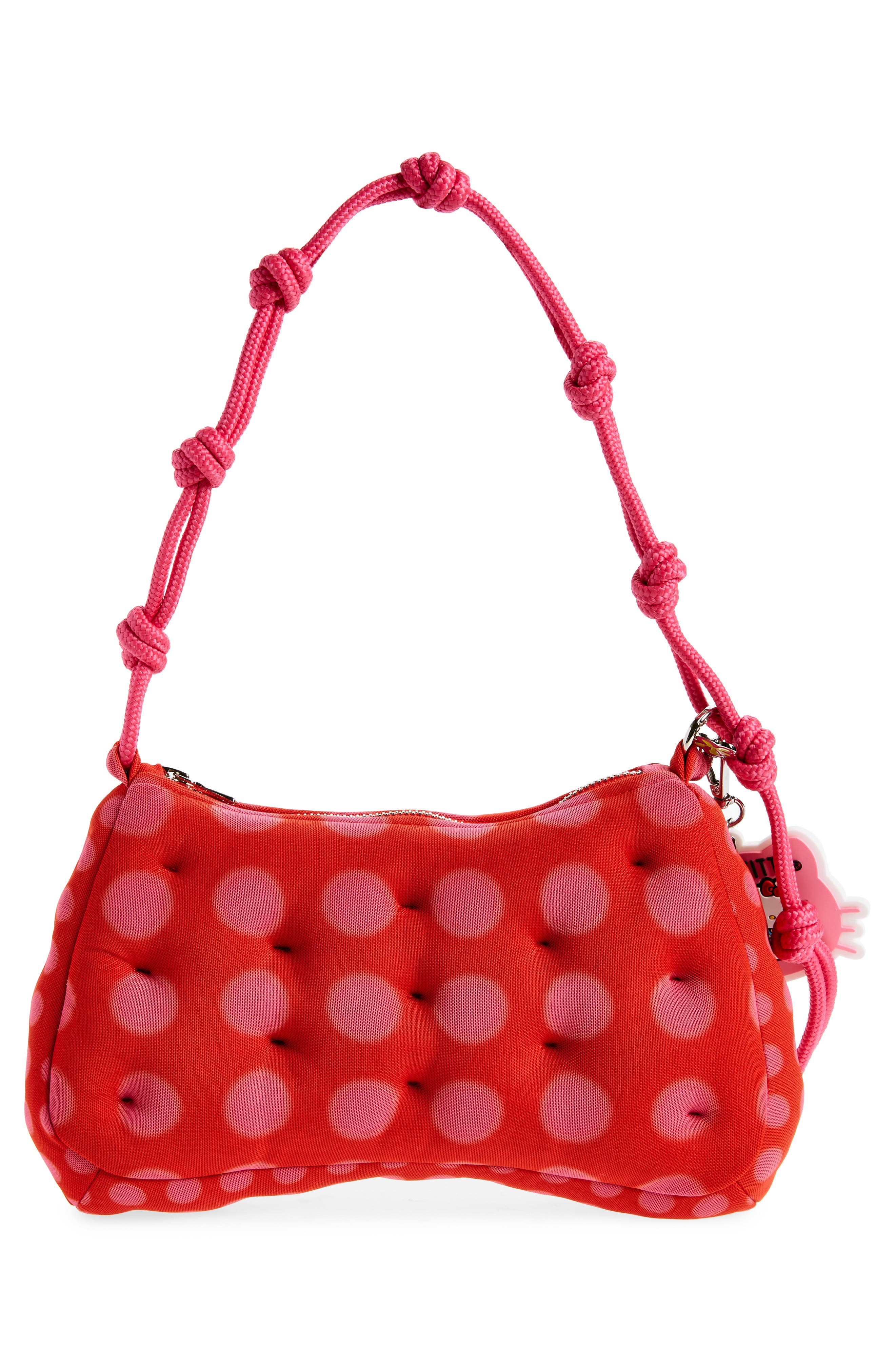 Marshall Columbia x Sanrio Hello Kitty<sup>®</sup> Plush Mesh Top Handle Bag, Alternate, color, Pink/ Red