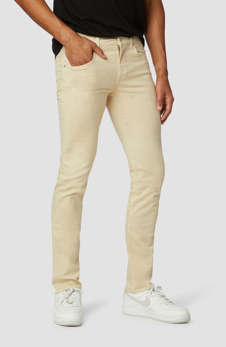 Hudson Jeans Blake Stretch Twill Slim Straight Fit Pants, Alternate, color, Lt Beige