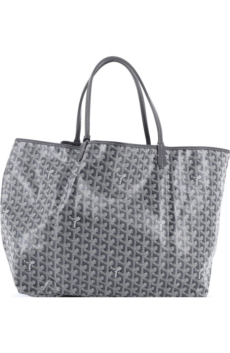 Pre-Owned Goyard Saint Louis Tote Coated Canvas GM, Main, color, Gray