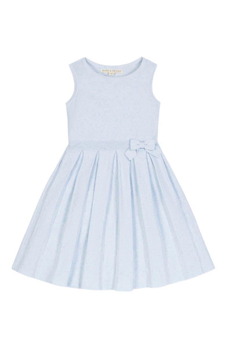 Hope & Henry Girls' Organic Pleated Sweater Dress, Kids, Alternate, color, 