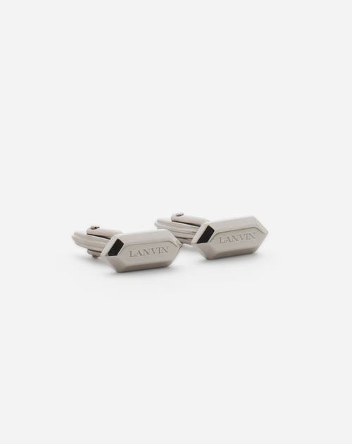 Lanvin Label Cufflinks In Silver