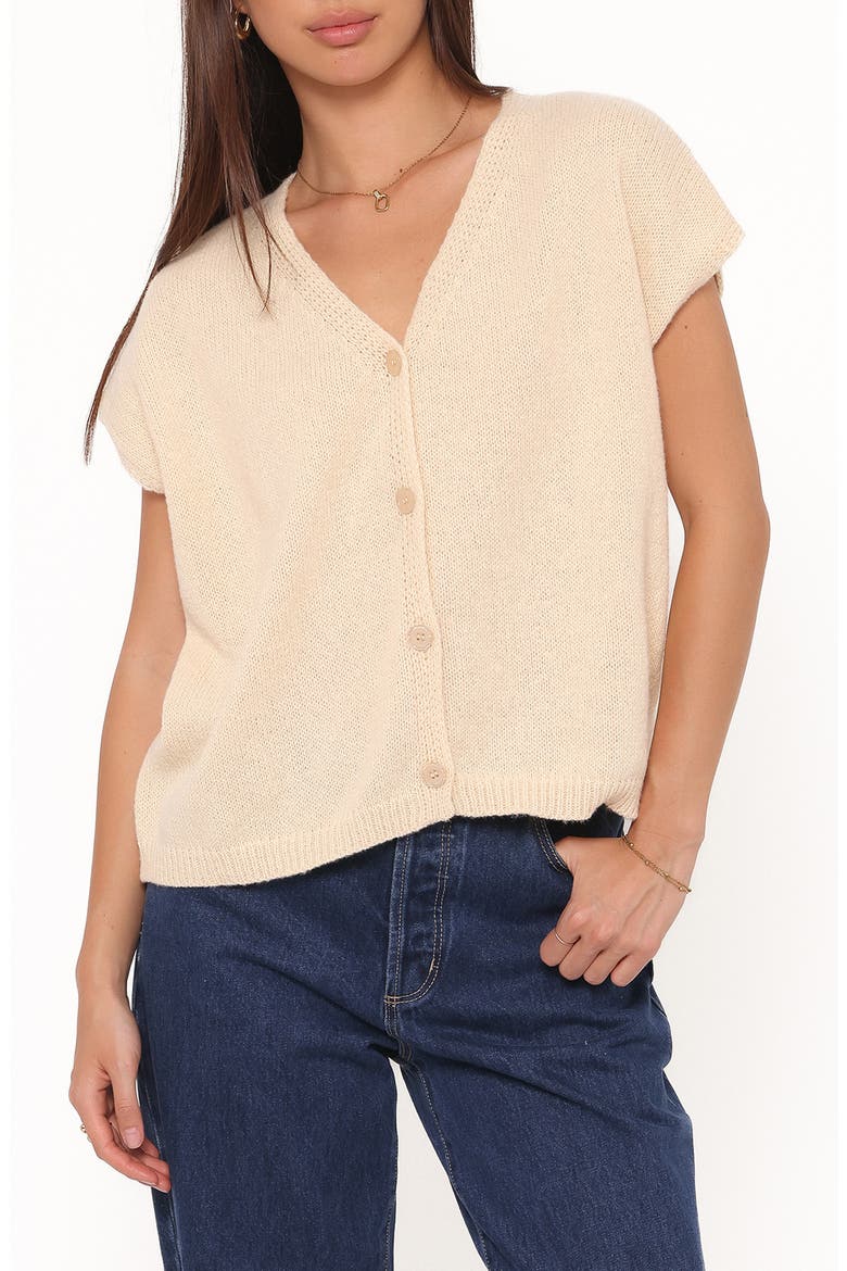 Mariana Knit Sweater Vest, Main, color, LEMON