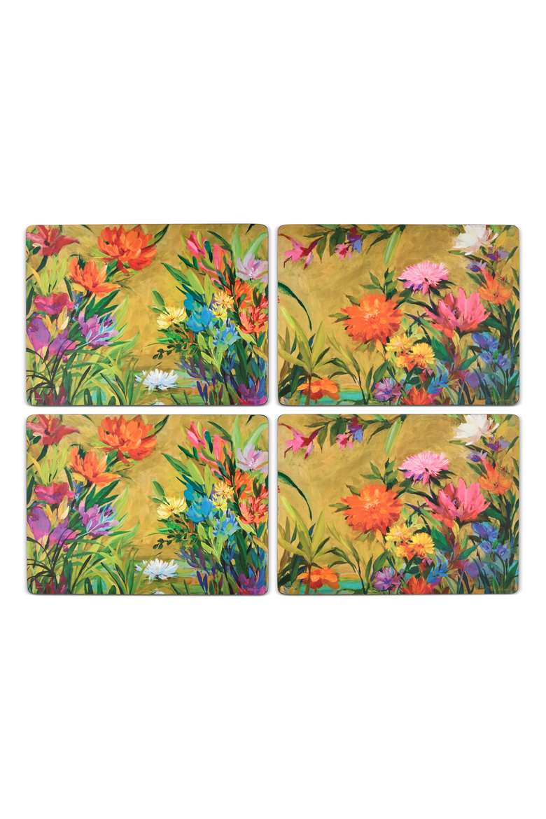 Martha's Choice Set of 4 Cork Back Placemats, Alternate, color, Multi