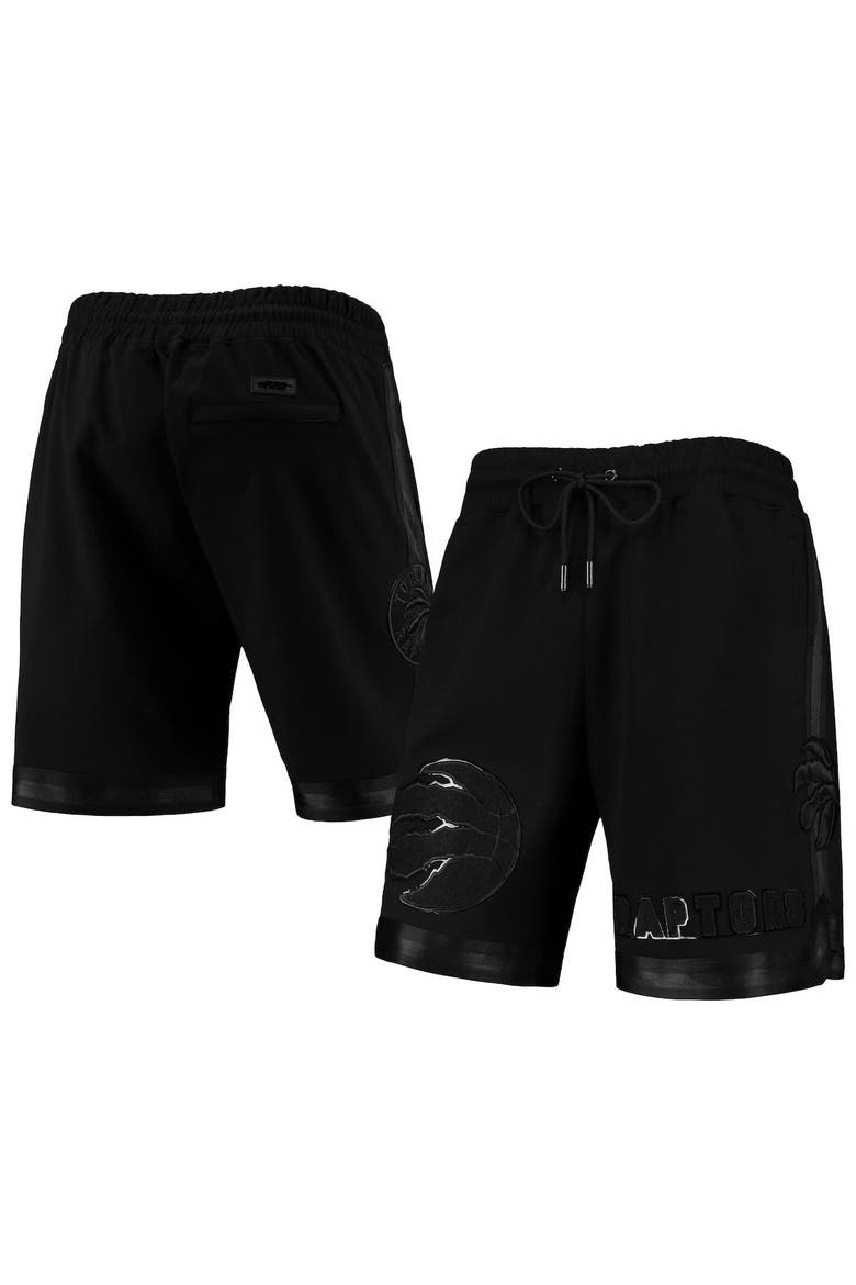 Men's Pro Standard Toronto Raptors Triple Black Gloss Shorts, Main, color, Black