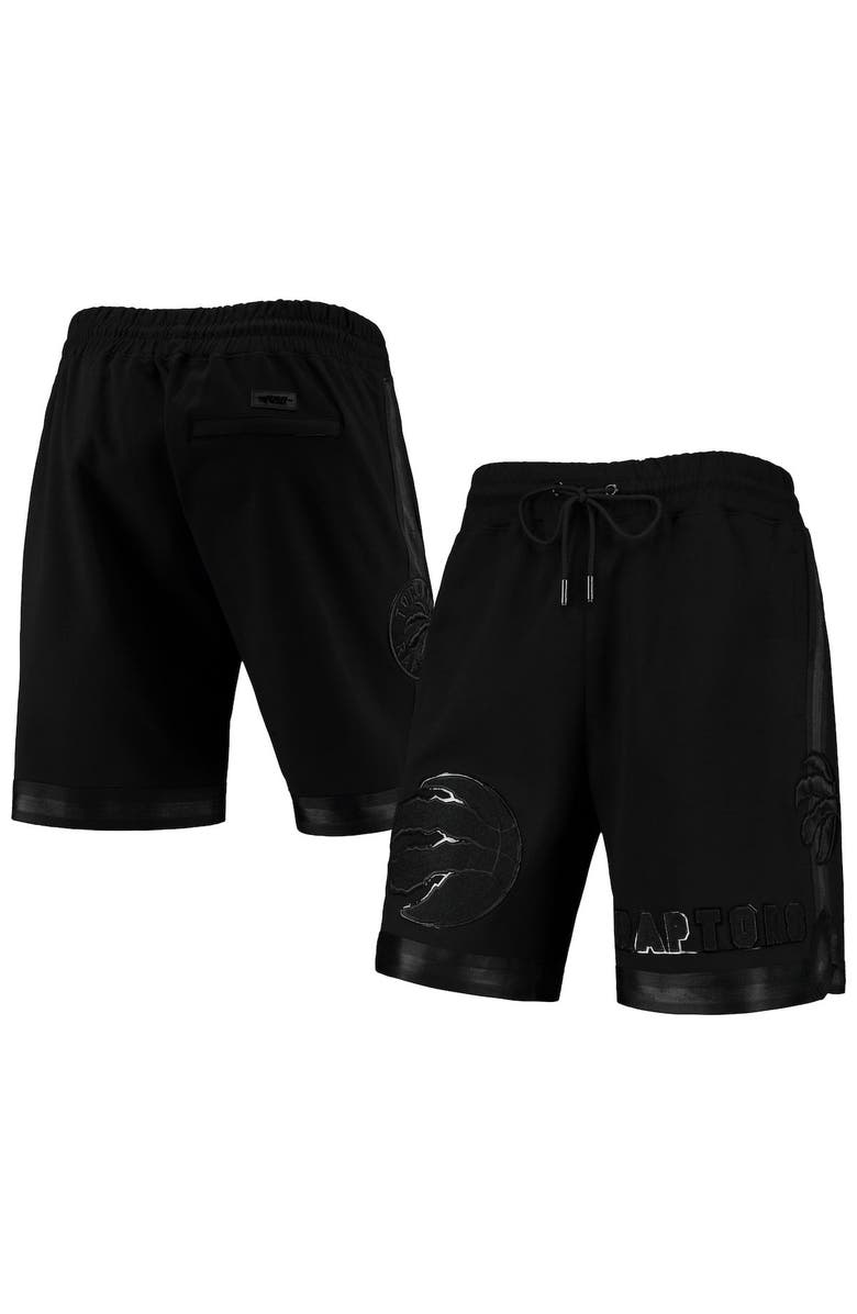 PRO STANDARD Men's Pro Standard Toronto Raptors Triple Black Gloss Shorts, Main, color, Black