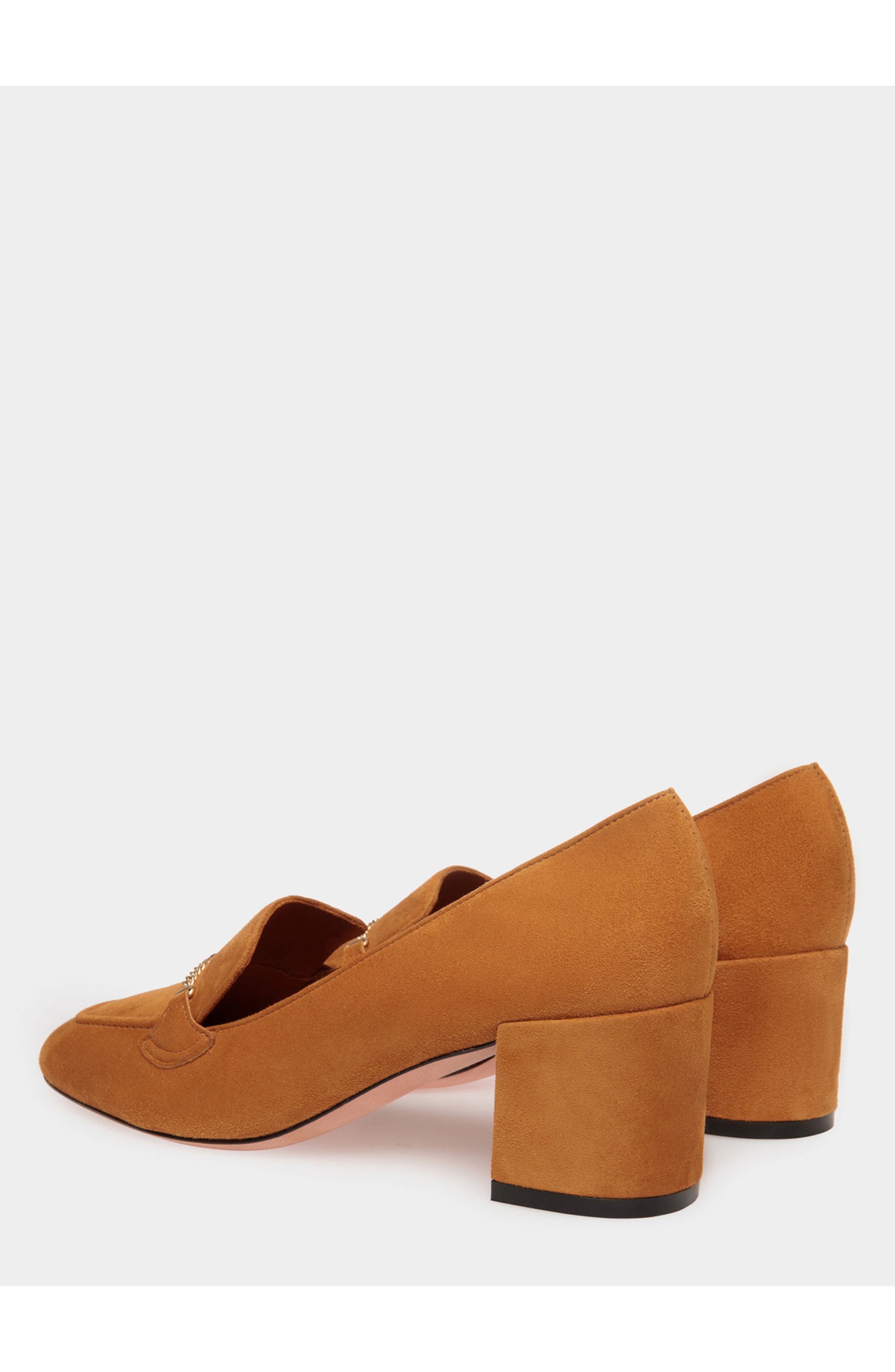 Bally Daily Emblem Pump in Suede, Alternate, color, 