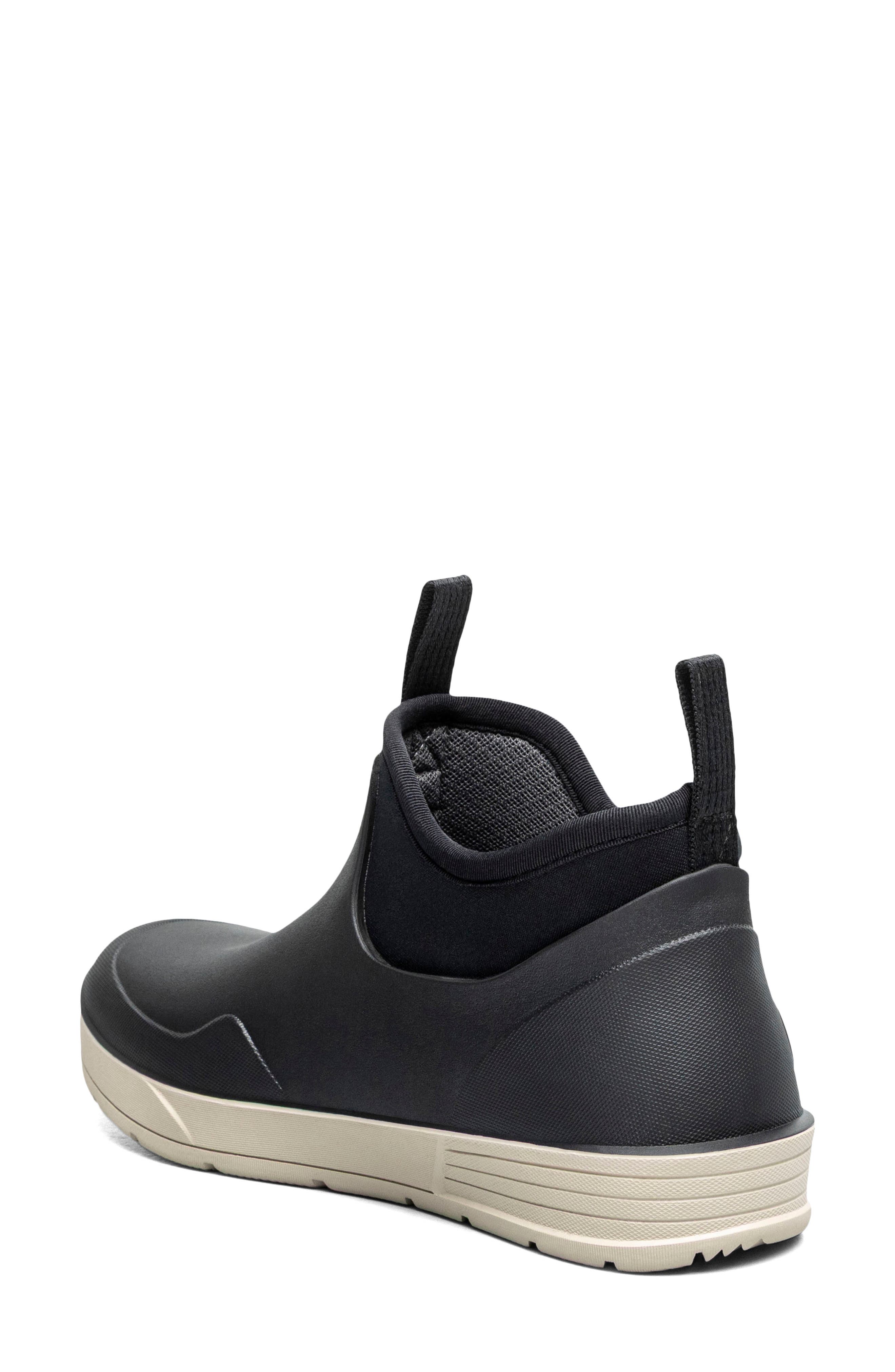 Bogs Rockaway Seamless Waterproof Chelsea Rain Boot, Alternate, color, Black