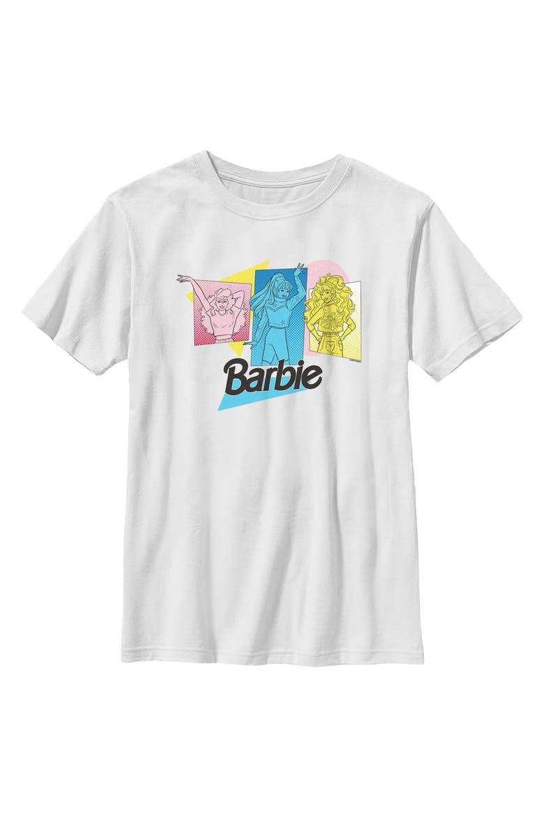 Boys' Vintage Pop Art Portraits T-Shirt, Main, color, White