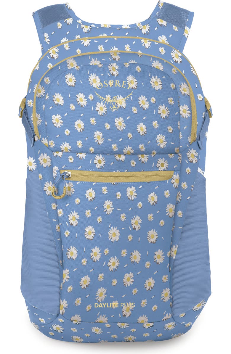 Osprey Daylite Plus Backpack, Main, color, Daisy Print Sevres Blue