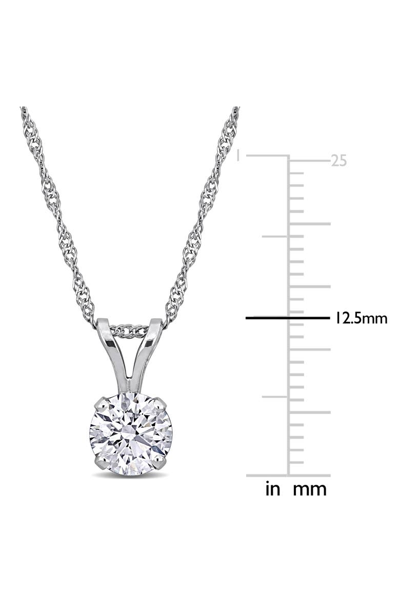 Julianna B. Certified Lab-Grown Diamond Solitaire Necklace 14k, Alternate, color, White Gold