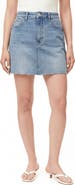 Kensie The High Waist Denim Miniskirt