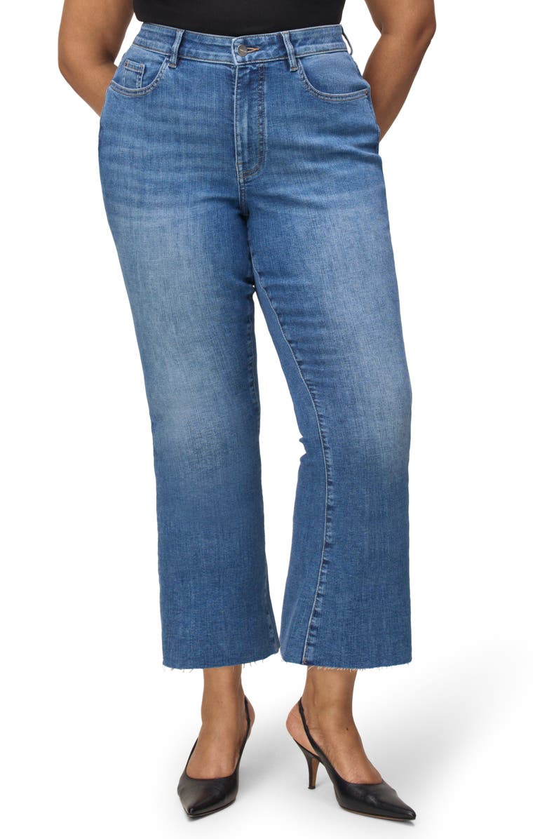 WARP+WEFT PSP Raw Hem High Waist Crop Bootcut Jeans, Main, color, Way To Go