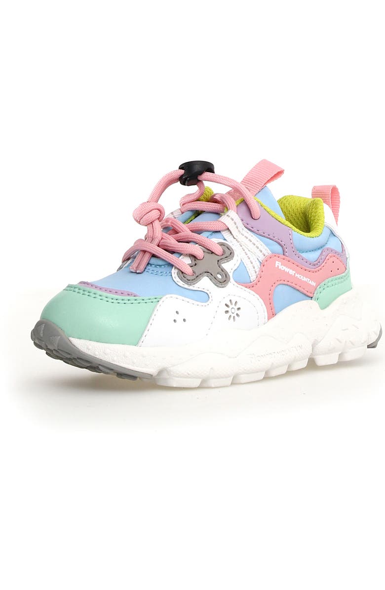 Flower MOUNTAIN Kids' Yamano 3 Sneaker, Main, color, Aquamarine-Celeste-White