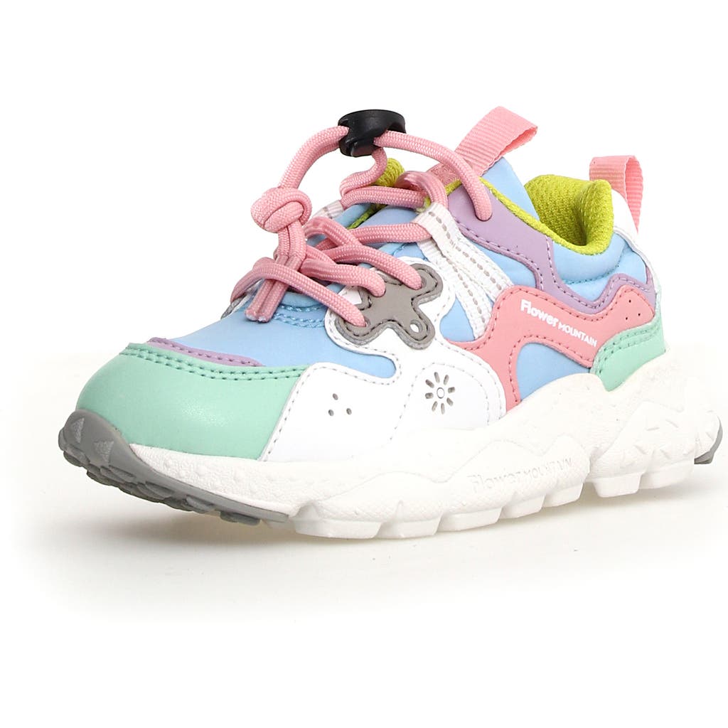 Naturino Kids' Yamano 3 Sneaker In Aquamarine-celeste-white