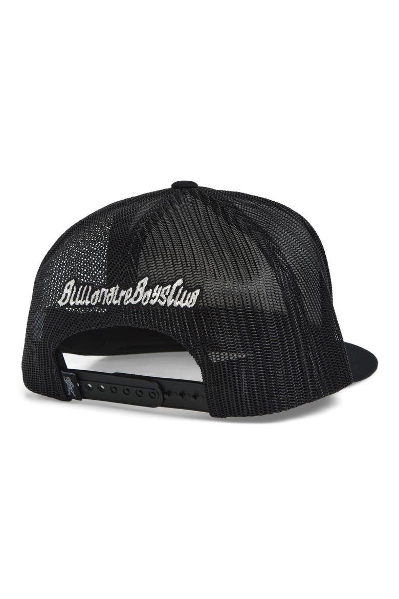 Diamond and Dollar Trucker Hat, Alternate, color, BLACK