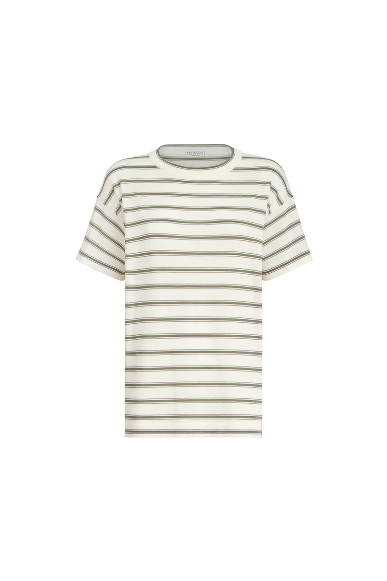 Sparkling stripe t-shirt, Alternate, color, Panama