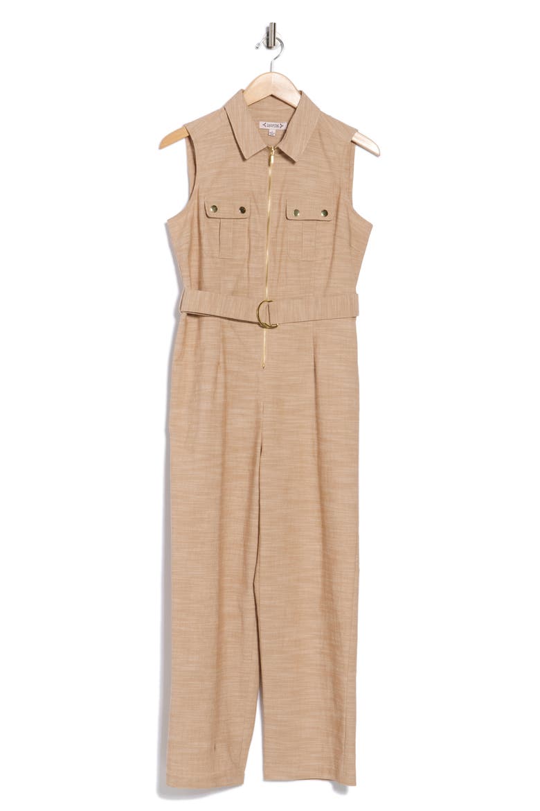 Pocketed Jumpsuit, Alternate, color, TAN