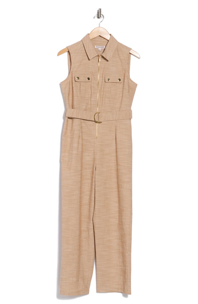 Nanette Lepore Pocketed Jumpsuit, Alternate, color, Tan