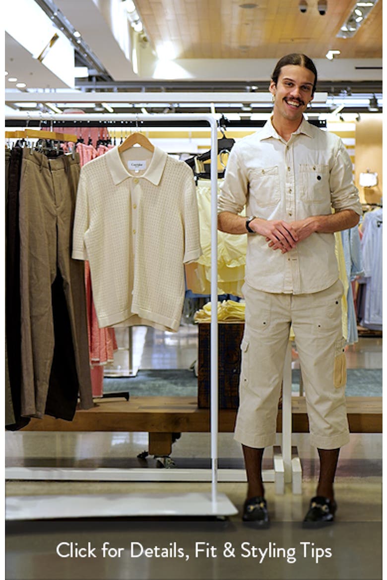Pointelle Short Sleeve Organic Cotton Sweater video
