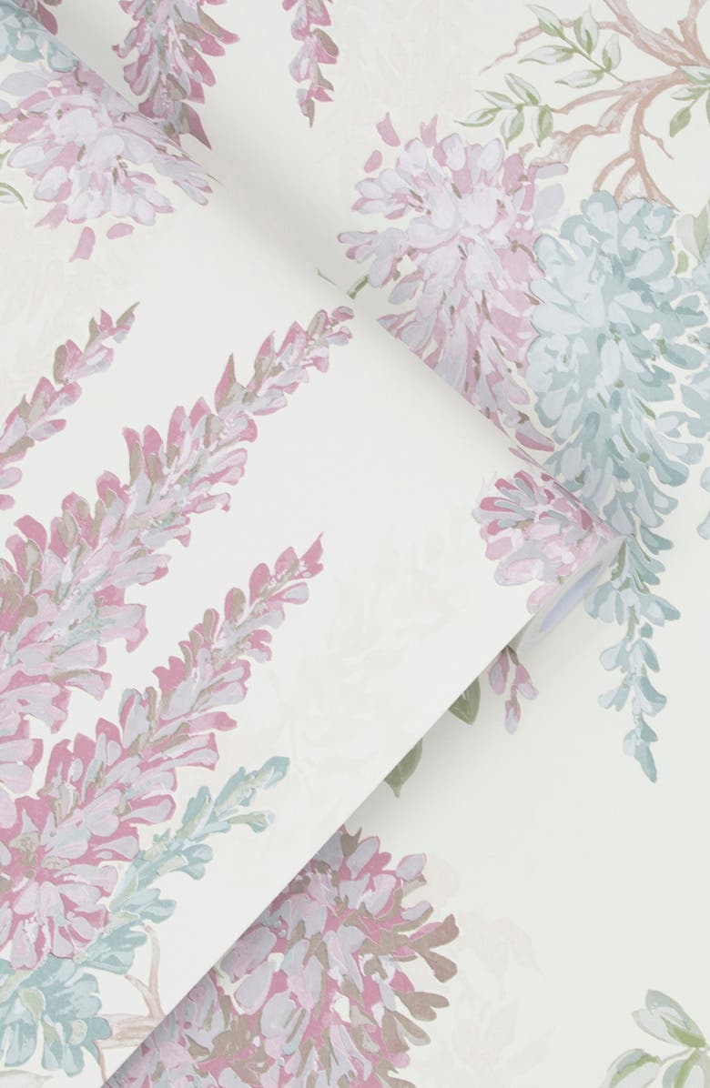 GRAHAM AND BROWN Laura Ashley Wisteria Garden Removable Wallpaper, Alternate, color,