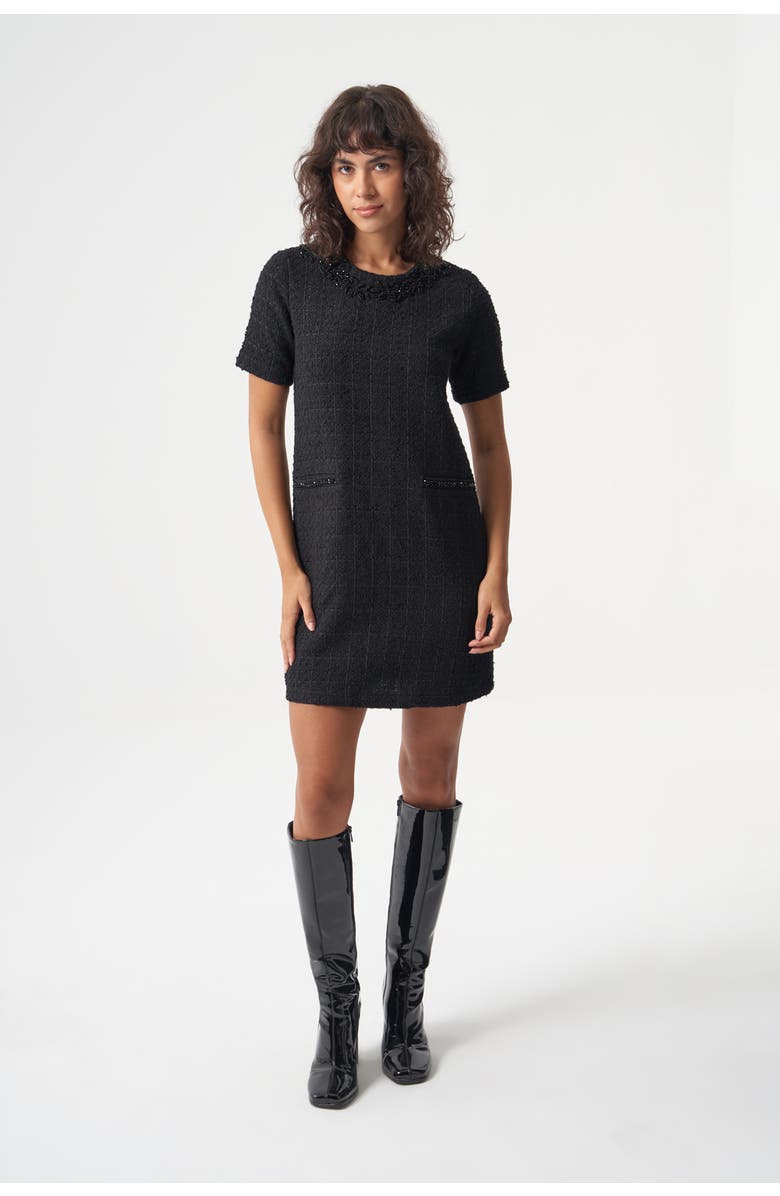 Mizalle Tvit Stone Dress, Main, color, Black