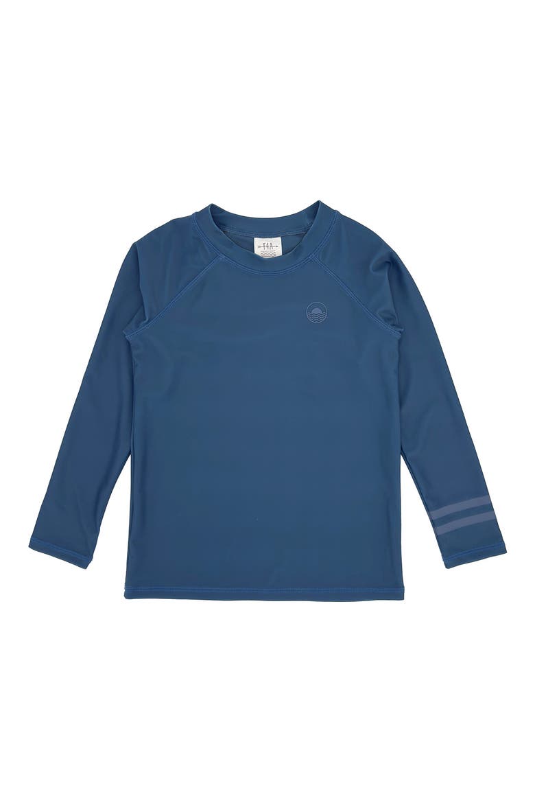 Kids' UPF 50+ Long Sleeve Rashguard, Main, color, NAVY