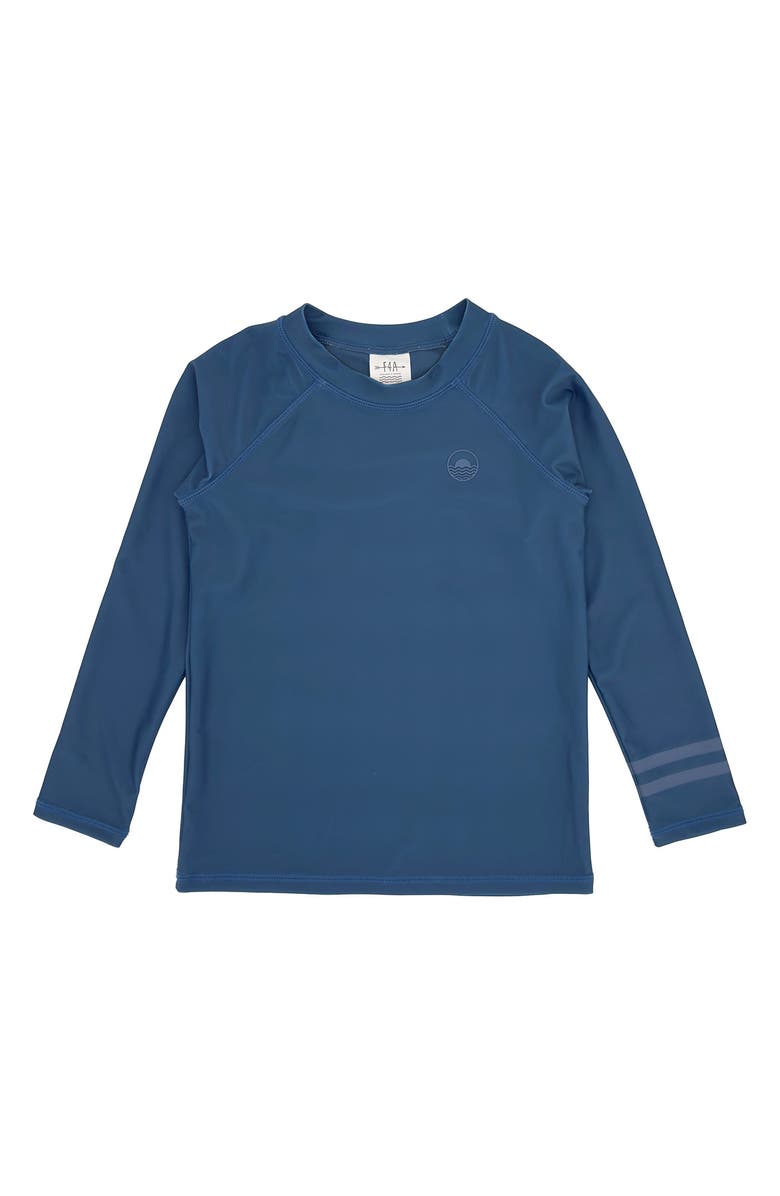 Feather 4 Arrow Kids' UPF 50+ Long Sleeve Rashguard, Main, color, Navy