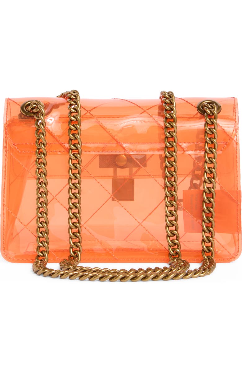 Kurt Geiger London Mini Brixton Vinyl Crossbody Bag, Alternate, color, Orange