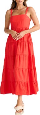 Brave+True Gelato Tiered Fit & Flare Maxi Dress