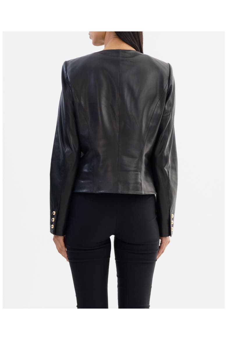 Lynn | Leather Jacket, Alternate, color, Black