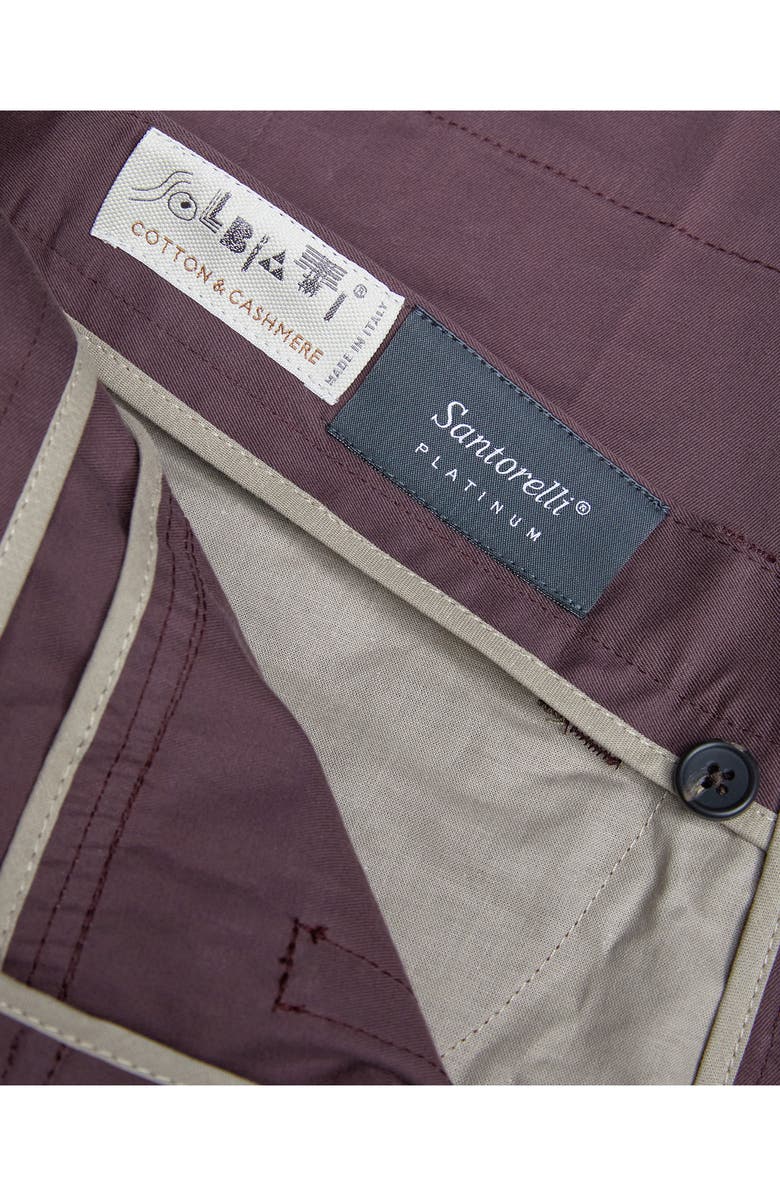 Santorelli Flat Front Cotton & Cashmere Pants, Alternate, color, 