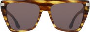 Victoria Beckham 57mm Modified Rectangular Sunglasses
