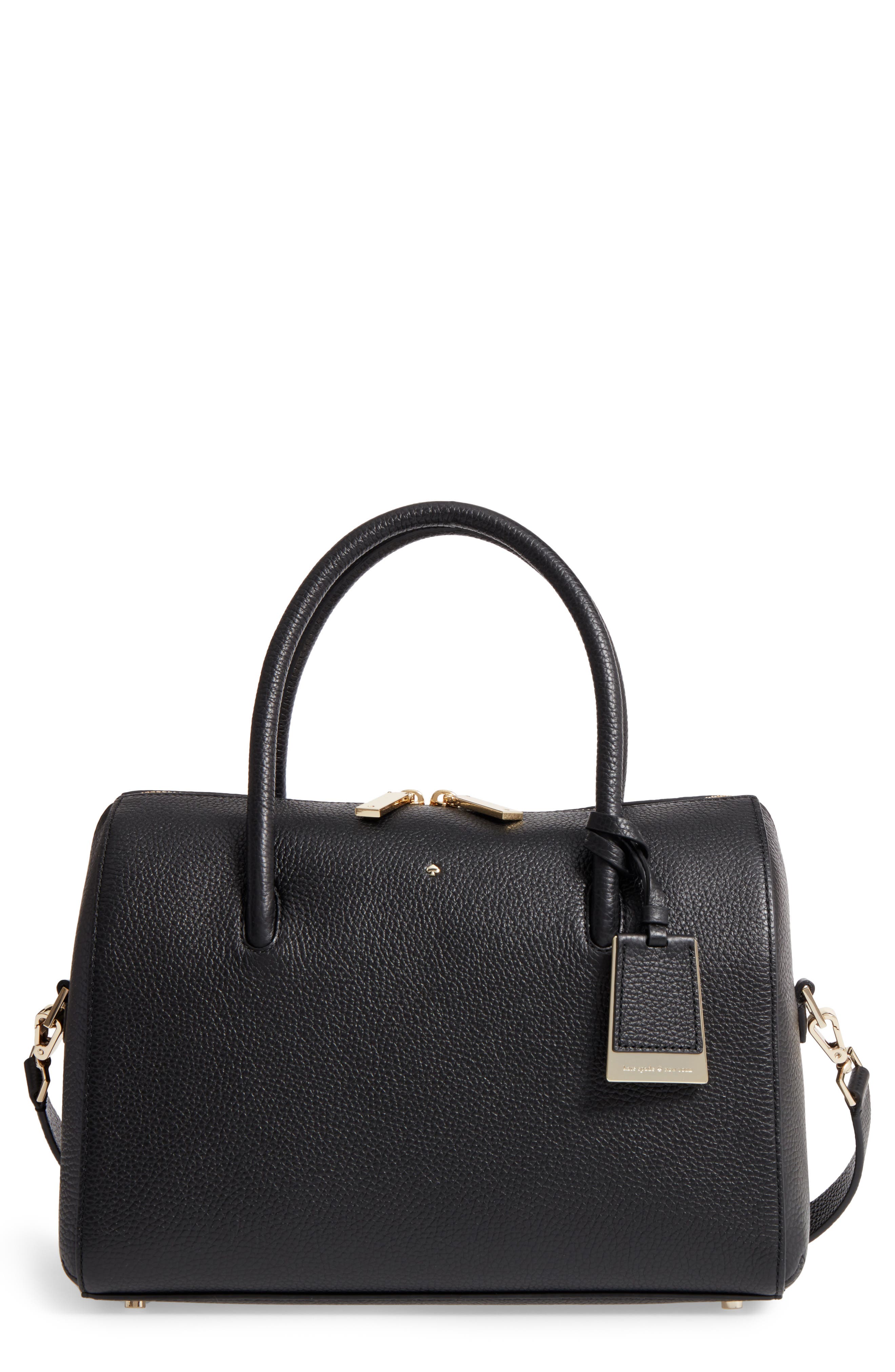 Kate Spade New York mega madison knollwood drive - lane leather satchel, Main, color, 