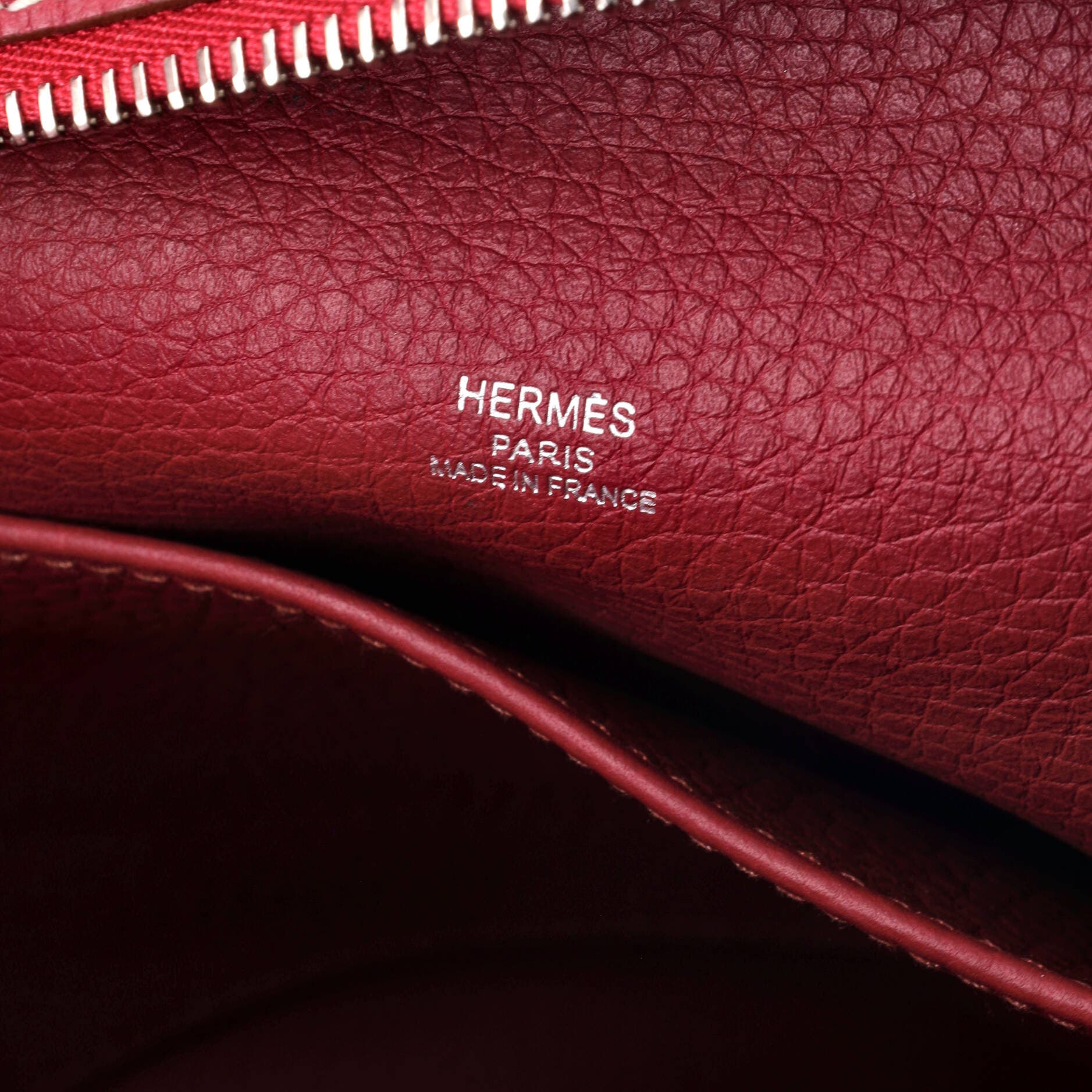 Pre-Owned Hermes Sac Good News Bag Leather GM, Alternate, color, Rubis