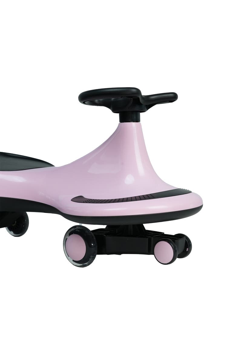 Swing Car with Flashing Wheels, Alternate, color, PINK