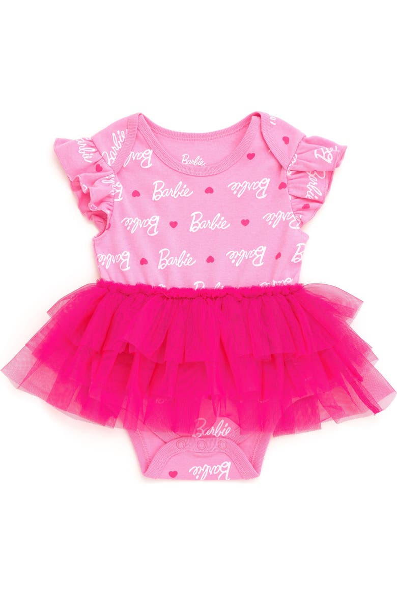 One Piece Tutu Bodysuit, Main, color, Light Pink Hot Pink