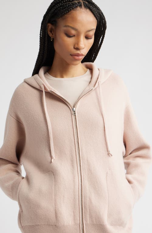 Nordstrom Wool Blend Zip Hoodie Cardigan