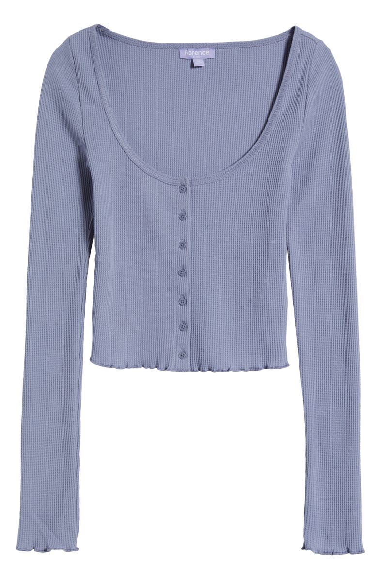 Florence by Mills Micro Thermal Baby Snap Cardigan, Alternate, color, Smokey Purple