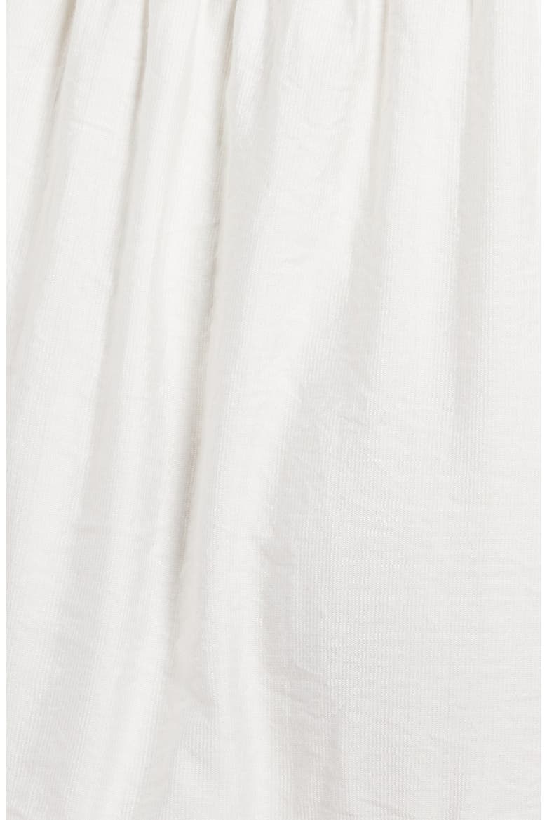 Elle Lace Inset Ruffle Hem Dress, Alternate, color, WHITE