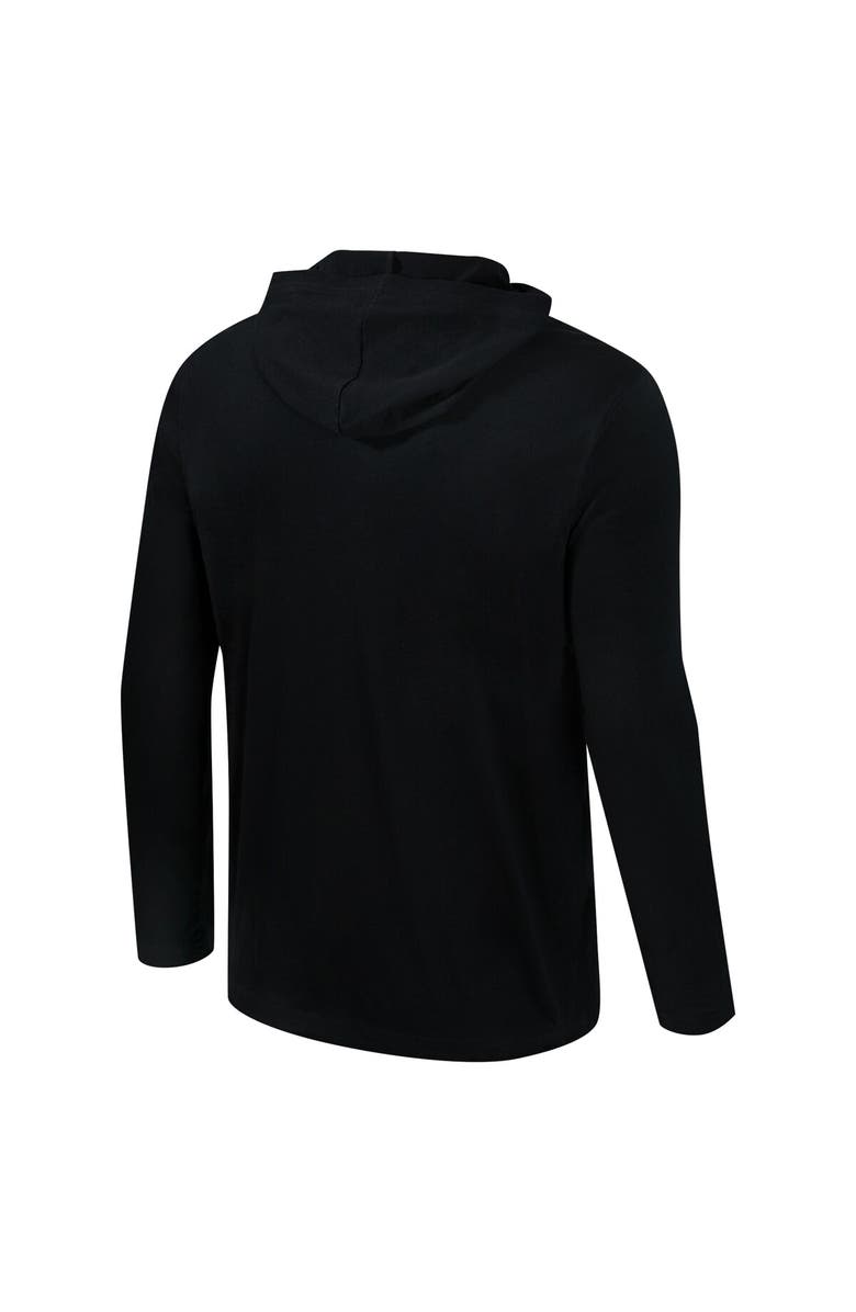 COLOSSEUM Men's Colosseum Black Iowa Hawkeyes Logo Lockup Active Blend Long Sleeve T-Shirt Hoodie, Alternate, color, Black