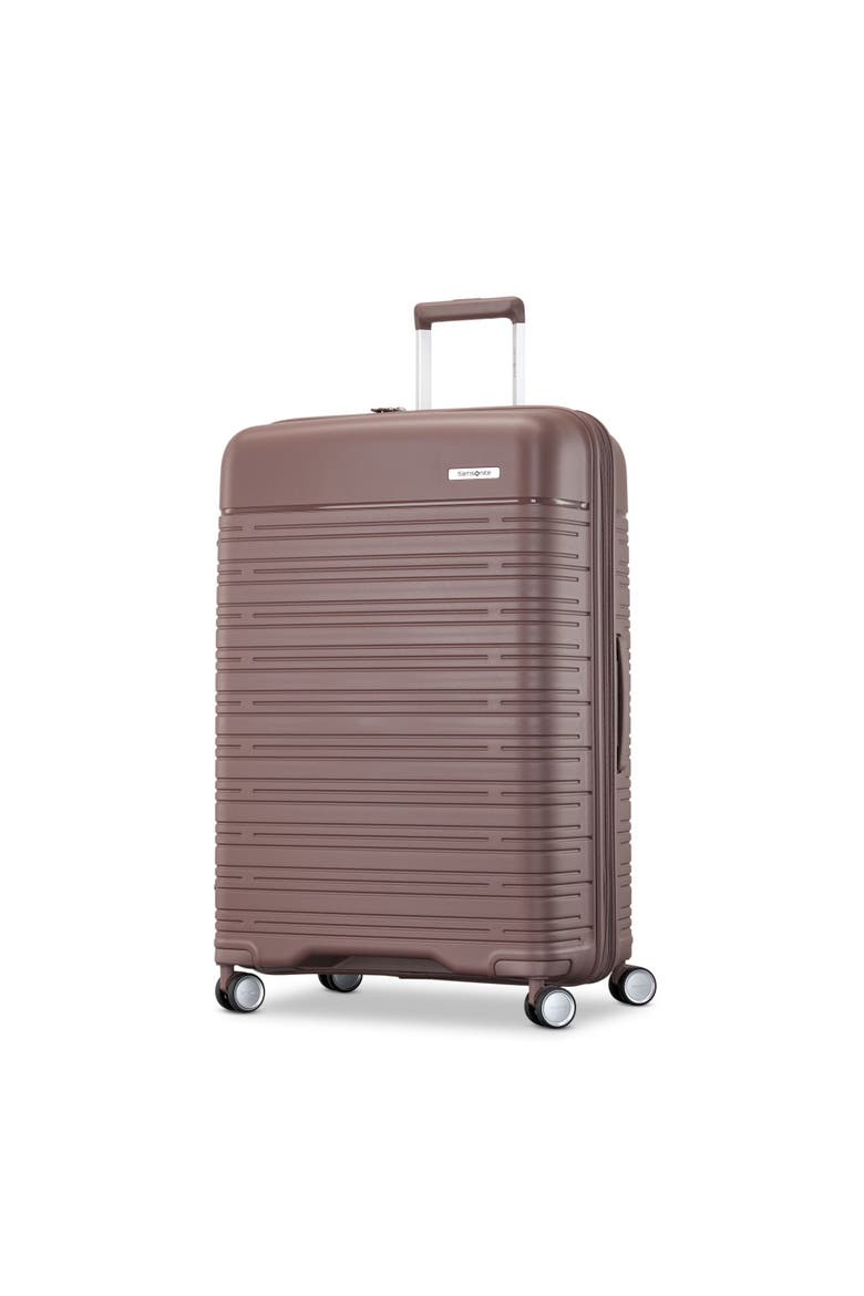 Elevation Plus 28" Large Checked Spinner Luggage, Main, color, Chocolate Mauve