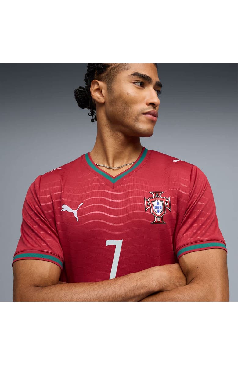PUMA Men's Puma Cristiano Ronaldo Red Portugal National Team 2026 Home Replica Jersey, Alternate, color, Red