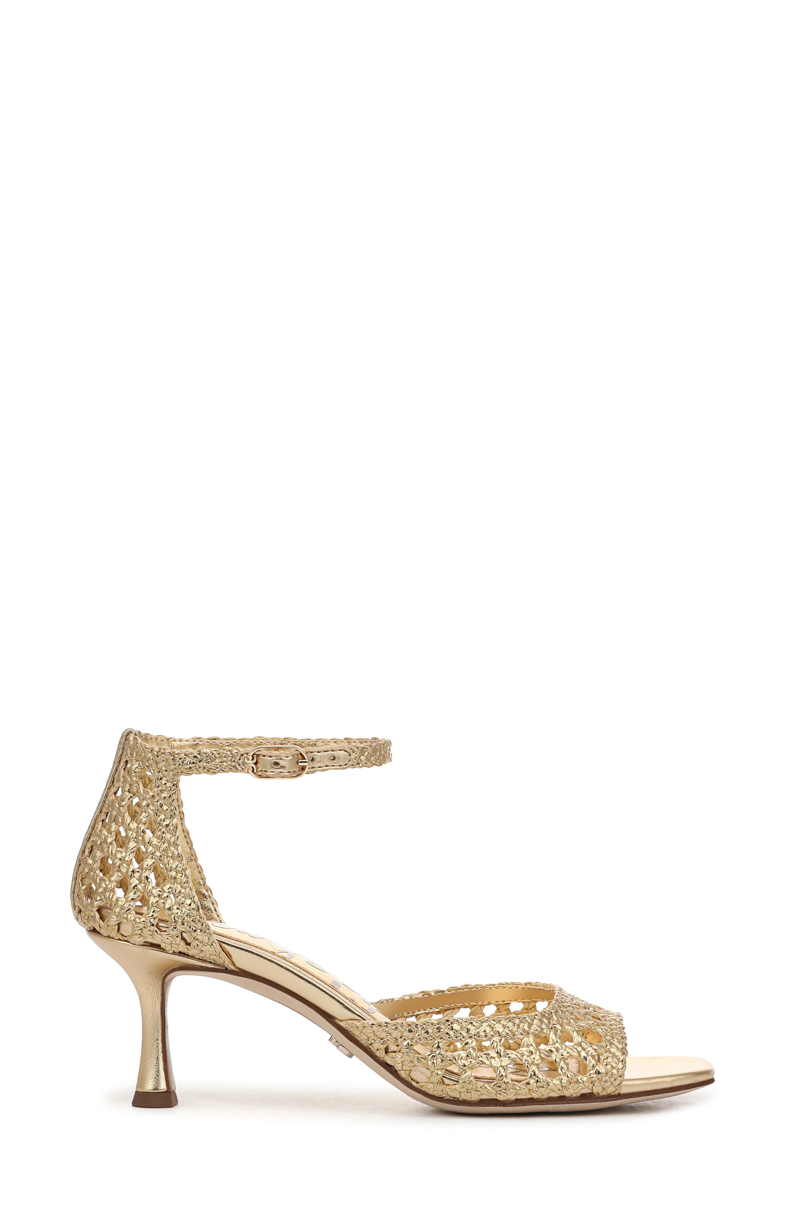 Peyton Ankle Strap Sandal, Alternate, color, AMBER GOLD