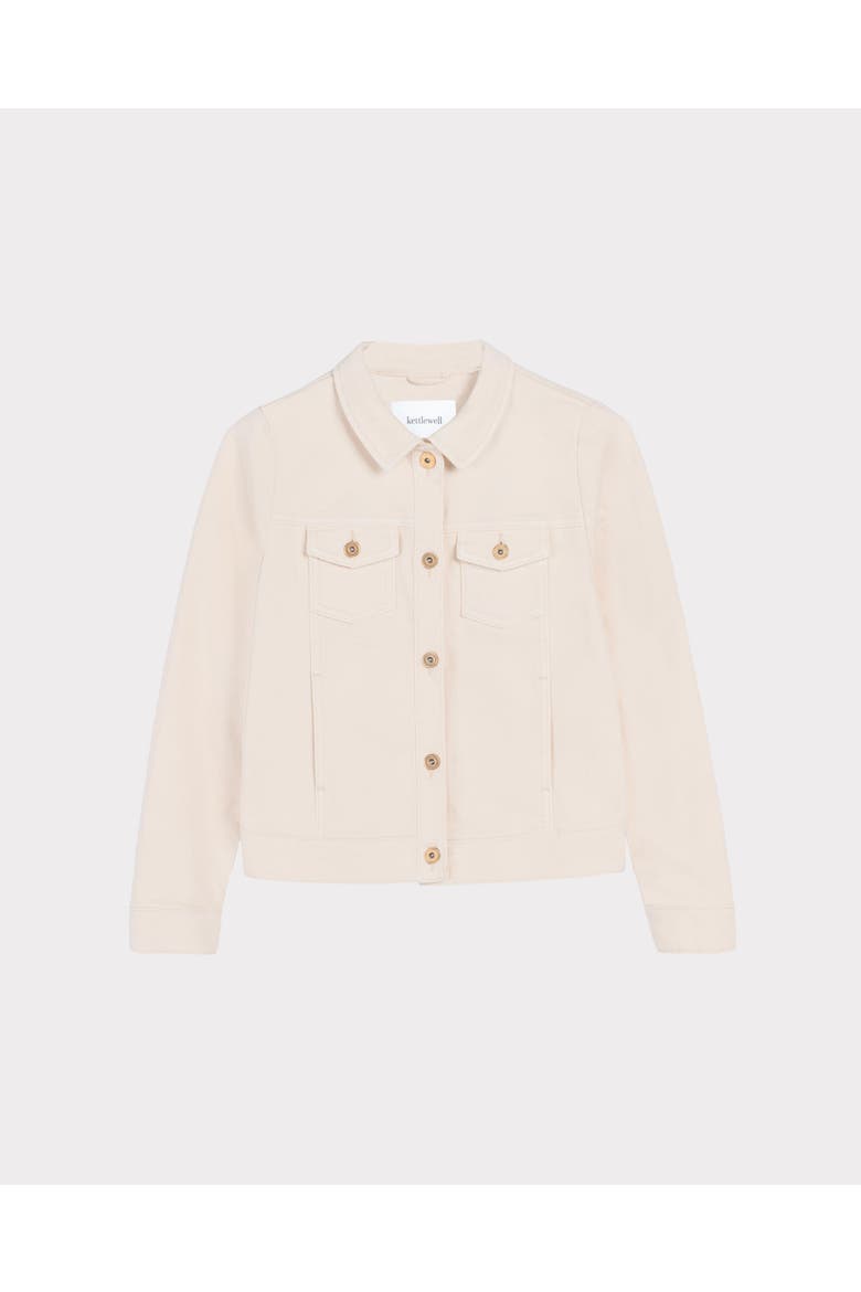 Darla Denim Jacket, Alternate, color, Cream
