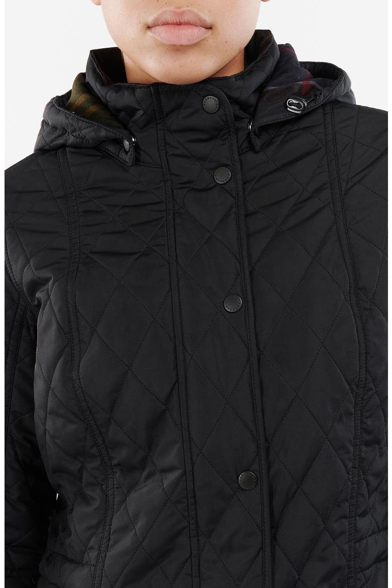 Millfire Hooded Quilted Jacket, Alternate, color, BLACK CLASSIC