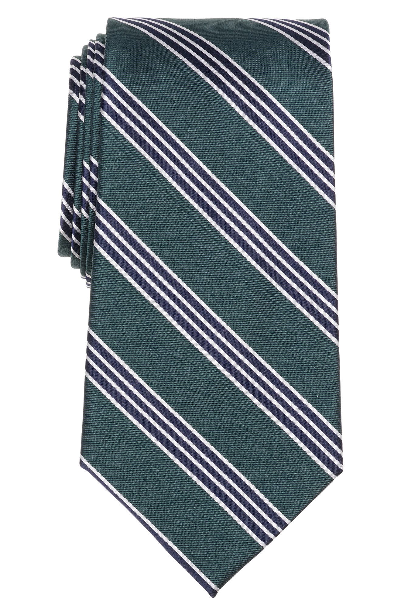 Brooks Brothers Ribbon Stripe Silk Blend Tie