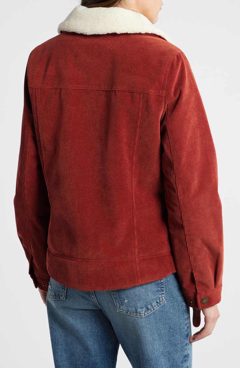 Pendleton Wind River Corduroy Trucker Jacket with Removable Fleece Collar, Alternate, color, 